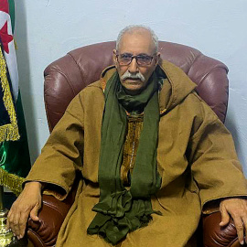 El secretario general del Frente Polisario y presidente de la República Árabe Saharaui Democrática, Brahim Gali, durante la entrevista concedida a Público y otros tres medios europeos en el marco de la celebración del XVI Congreso de su organización