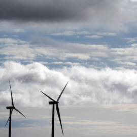 Aerogeneradores de Iberdrola en su parque eólico de  Moranchon (Guadalajaara). REUTERS/Sergio Perez