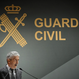 El ministro del Interior, Fernando Grande-Marlaska, durante un acto en la Dirección General de la Guardia Civil.