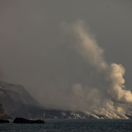 La lava del Cumbre Vieja gana terreno al mar y forma un delta de 20 hectáreas de superficie