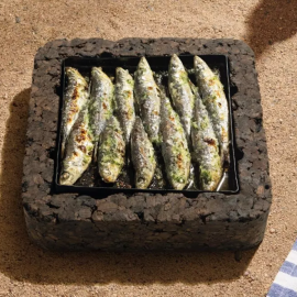 Les sardines a la brasa del cuiner Santi Colominas del restaurant Toc al Mar de Begur