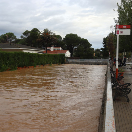 Imatge del barranc de La Móra de Tarragona després dels aiguats