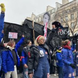 Cientos de miles de franceses secundan las protestas en contra de la reforma de las pensiones propuesta por Macron