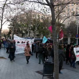 21/01/2023 - La manifestació d'aquest dissabte a Barcelona per denunciar la repressió al moviment per l'habitatge.