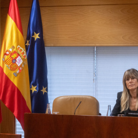 Begoña Gómez, durante la Comisión de Investigación sobre programas de cátedras y postgrados de la Universidad Complutense de Madrid