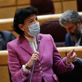 20/10/2020.- La ministra de Educación y Formación Profesional, Isabel Celaá, interviene durante una sesión de control al Gobiern