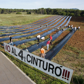 Protesta contra el Quart cinturó.