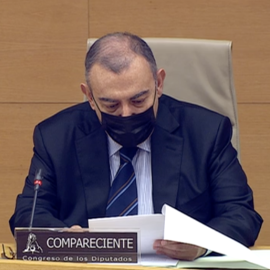 El comisario jubilado Enrique García Castaño en la comisión Kitchen