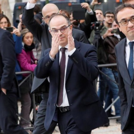 Los exconsellers Jordi Turull y Josep Rull a su llegada a la Audiencia Nacional. EFE/Archivo