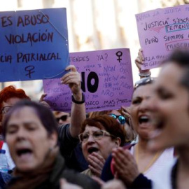 Imagen de la manifestación en Valencia contra la sentencia de 'La Manada' / EFE