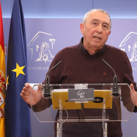 El diputado de Compromís, Joan Baldoví, en una rueda de prensa el 8 de marzo de 2022, en Madrid.- Marta Fernández / EP