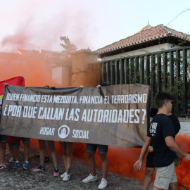 Neonazis del Hogar Social atacan la Mezquita de Granada./Twitter