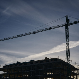 Vista de una vivienda en construcción en Ourense. E.P./Agostime