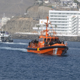 Un barco de Salvamento Marítimo, en una imagen de archivo tomada el 12 de febrero de 2023