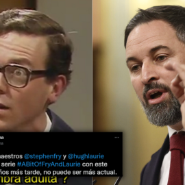 Imagen combinada de Hugh Laurie y Santiago Abascal. - Europa Press/Tremending/Twitter