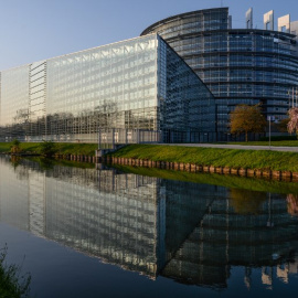 Edificio de la sede del Parlamento Europeo, en Estrasburgo. AFP/ Sebastiane Bozon