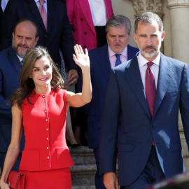 La reina Letizia i el rei Felip a Conca