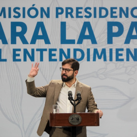 El presidente de Chile, Gabriel Boric, durante un acto en Santiago de Chile, a 21 de junio de 2023.