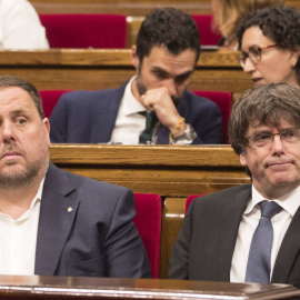 Oriol Junqueras y Carles Puigdemont / EFE