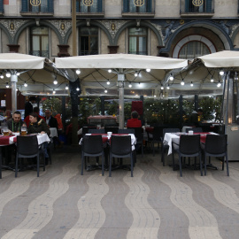 Terrasses a la Rambla de Barcelona. ALEIX FREIXAS.