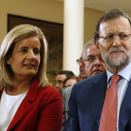 La ministra de Empleo, Fátima Báñez, y el presidente del Gobierno, Mariano Rajoy, llevan meses alardeando de la recuperación del mercado de trabajo.