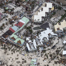 La isla de San Martín tras el paso del huracán Irma / EFE