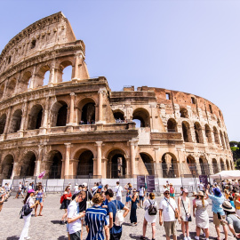 14/07/2023 - El Coliseo durante el Hankook Rome ePrix 2023, décima reunión del Campeonato Mundial de Fórmula E ABB FIA 2022-23, del 14 al 16 de julio de 2023, en Roma, Italia.