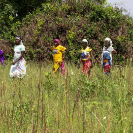 Imagen de archivo de varias mujeres en un campo en Ouahigouya, Burkina Faso, a 16 de enero de 2023.