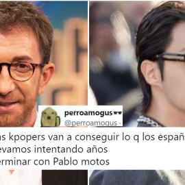 Pablo Motos, presentador de ‘El Hormiguero’, y J-Hope, cantante del grupo BTS.