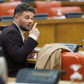 Gabriel Rufián, en el Congreso de los Diputados, a 14 de febrero de 2023.- EP