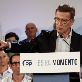 El presidente del Partido Popular y candidato a la presidencia del Gobierno, Alberto Núñez Feijóo.