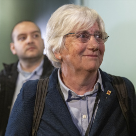 24/07/2023 La exconsellera de Educación de la Generalitat Clara Ponsatí sale en libertad provisional de la Ciutat de la Justícia el pasado 28 de marzo