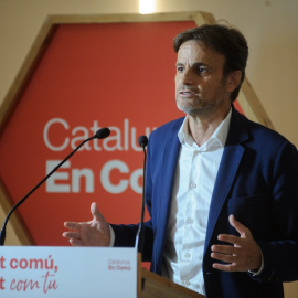 El presidente de Unidas Podemos en el Congreso, Jaume Asens, en el Consell Nacional de Catalunya en Comú, a 10 de junio de 2023, en Barcelona.