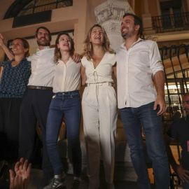 Yolanda Díaz, Mónica García, Alberto Garzón