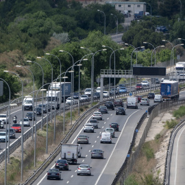 La autovía A-3, a la altura de la entrada a Rivas, a 12 de mayo de 2023, en Madrid (España).