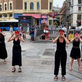 Performance contra la censura de la OLA por la libertad artística