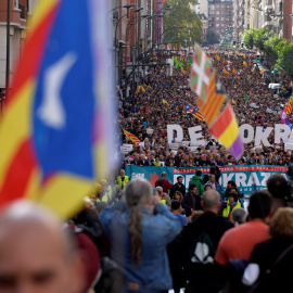 Imagen de la manifestación en Bilbao el pasado 16 de septiembre a favor del derecho a decidir. REUTERS/Vincent West