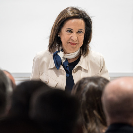 La ministra de Defensa en funciones, Margarita Robles, durante un acto en Madrid, a 28 de julio de 2023.