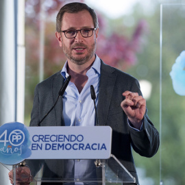 El vicesecretario de Política Social y Sectorial del PP, Javier Maroto durante un acto organizado en Santander. EFE/Pedro Puente Hoyos