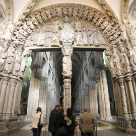 Vista del pórtico de la Gloria del maestro Mateo. EFE/Lavandeira