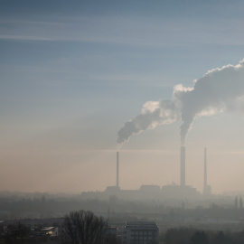 09/01/2017 - Alto nivel de smog y contaminación del aire en Varsovia, Polonia, a 9 de enero de 2017.