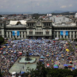 Protestas en Guatemala. /REUTERS