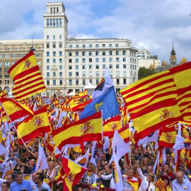 Manifestació a Barcelona per reivindicar l'espanyolitat de Catalunya / EFE