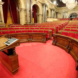 El hemiciclo del Parlament catalán. REUTERS/Albert Gea