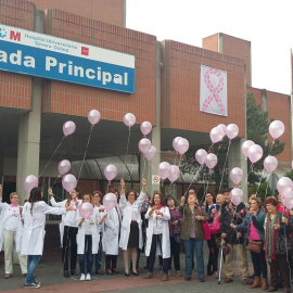 Celebración del Día Mundial del Cáncer de Mama en el Hospital Severo Ochoa (Leganés, 2016)