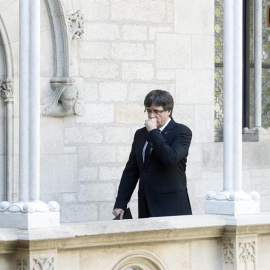 El president Carles Puigdemont al Palau de la Generalitat / EFE Andreu Dalmau