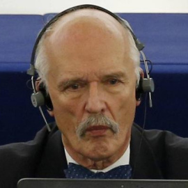 El eurodiputado ultra Janusz Korwin-Mikke. / REUTERS