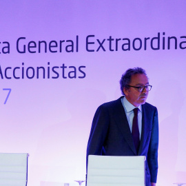 El actual vicepresidente de Prisa, Manuel Polanco, que será el nuevo presidente del grupo de comunicación a partir de enero 2018, durante la junta general extraordinaria de accionistas. EFE/Rodrigo Jiménez