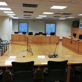 Sala donde se celebrara el juicio contra los cinco acusados de la violación de una joven en San Fermín 2016. /Tribunal Superior de Justicia de Navarra (TSJN)