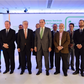 El ministro de Exteriores, Alfonso Dastis, y el presidente de Iberdrola, Ignacio Sánchez Galán, en la entrega II Premios a la Cooperación Energética Internacional